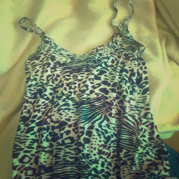 cheetah/ zebra print tank top - Picture 1 of 1